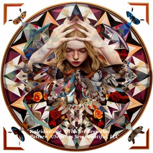 Kaleidoscope (Small) cross stitch pattern by The Art Revivalist