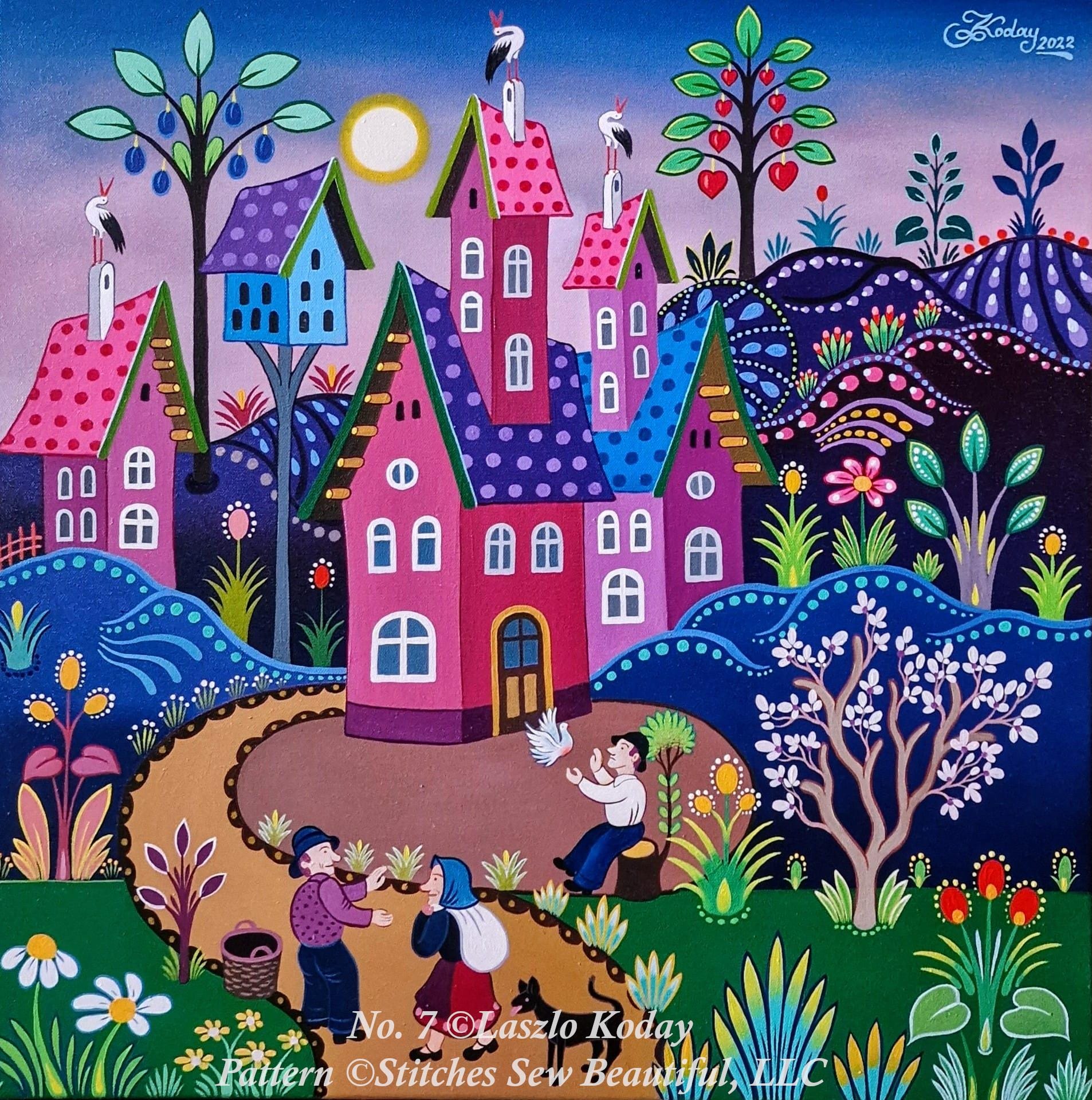 Laszlo Koday No. 7 Cross Stitch Pattern by Laszlo Koday (digital