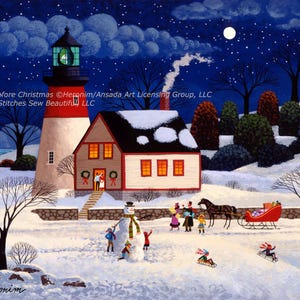 At the Light Before Christmas cross stitch pattern by Heronim/Ansada Art Licensing Group, LLC (Digital Format)