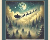 Christmas Eve (Small) counted cross stitch pattern by Mystic Vision Gallery (Digital Format)