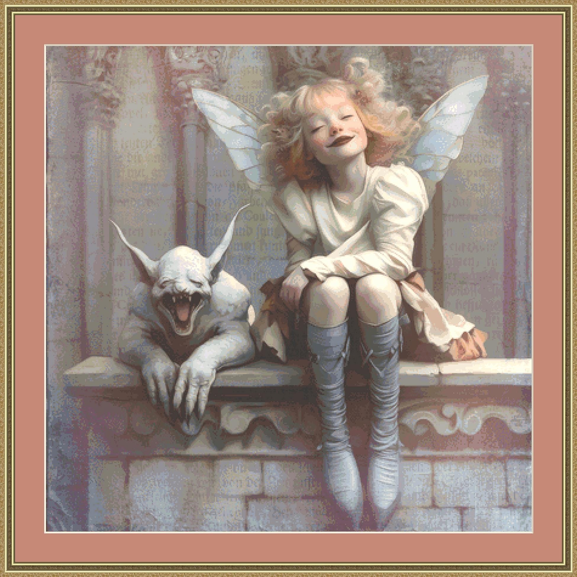 Gloria and the Gargoyle Counted Cross Stitch Pattern by Alisa Smith ...
