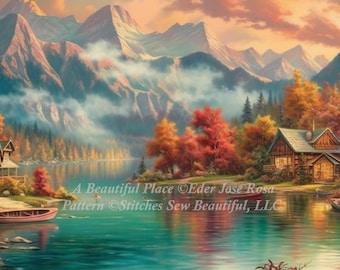 A Beautiful Place cross stitch pattern by Eder Jose Rosa (Digital Format)