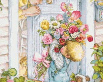 Mothers Day Surprise Cross Stitch Pattern by Lisi Martin/ab
