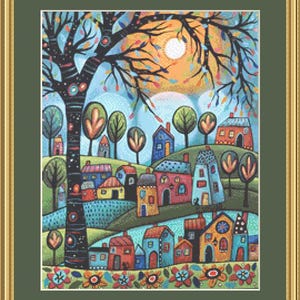 Teal Beauty (Small) counted cross stitch pattern by Karal Gerard (Digital Format)