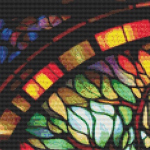 Stained Glass Tree of Life Cross Stitch Pattern by Peacefulartcolors ...