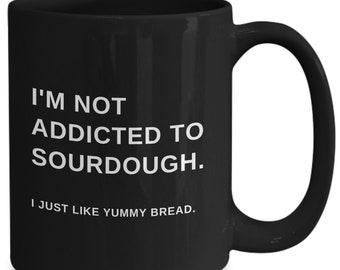 Sourdough mug, gift for bakers, food lover, foodies christmas present, bread lover, sourdough coffee cup
