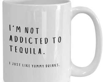 Tequila mug, gifts for tequila drinkers, tequila christmas present, tequila lover, tequila coffee mug, tequila gift