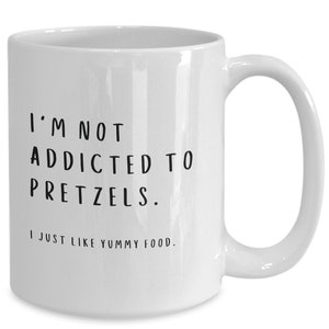 Pretzel mug, gifts for foodies, pretzel lover, pretzel christmas present, new york vacation food, pretzel coffee cup