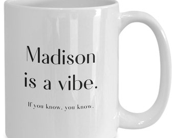 Madison wi mug, gifts for madison vacation, madison wi souvenirs, madison native coffee cup, madison airbnb decor, madison pride, madison...