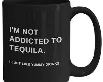 Tequila mug, gifts for tequila drinkers, tequila christmas present, tequila lover, tequila coffee mug, tequila gift