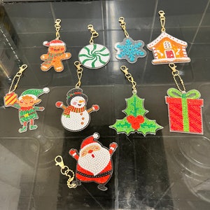 Portachiavi con diamanti artistici/decorazioni per l&#39;albero di Natale