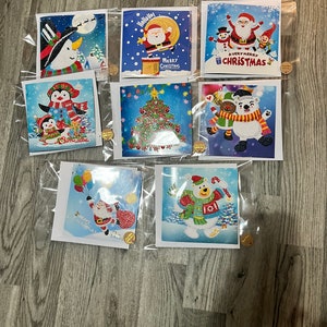 Diamond art Christmas cards