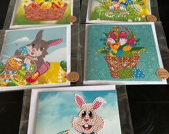 Diamond art Easter cards