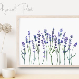 Watercolour Lavender Print, Botanical Printable Art, Gallery Wall art, Farmhouse Decor, Kitchen Farmhouse Prints