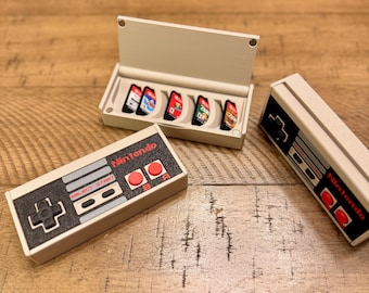 NES Controller Nintendo Switch 1&2 Game Cartridge Case: 3D Printed, Holds 8 Games