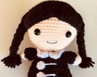 Wednesday - amigurumi crochet doll