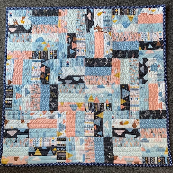 Handmade Baby Quilt Blanket Gift(90cm x 90cm approx)