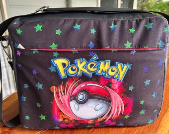 Custom Laptop Crossbody Messenger Bag - Pokémon theme