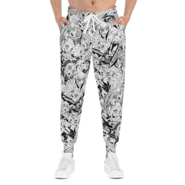 Unisex Anime Athletic Joggers, Ahegao Sweats, Henti Sweatpants, Pants for Anime Fan