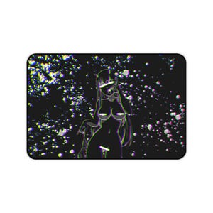 Zero Two Desk Mat Sexy Pose with Psychedelic Blur