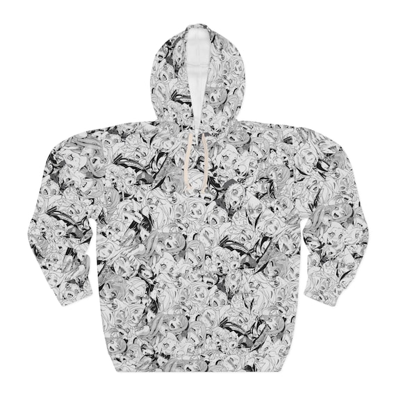 Anime Unisex Pullover Hoodie Ahegao Anime Girls Sweater Etsy