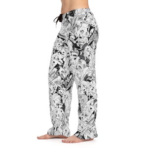 Women's Anime Pajama Pants, Ahegao Girls Pattern