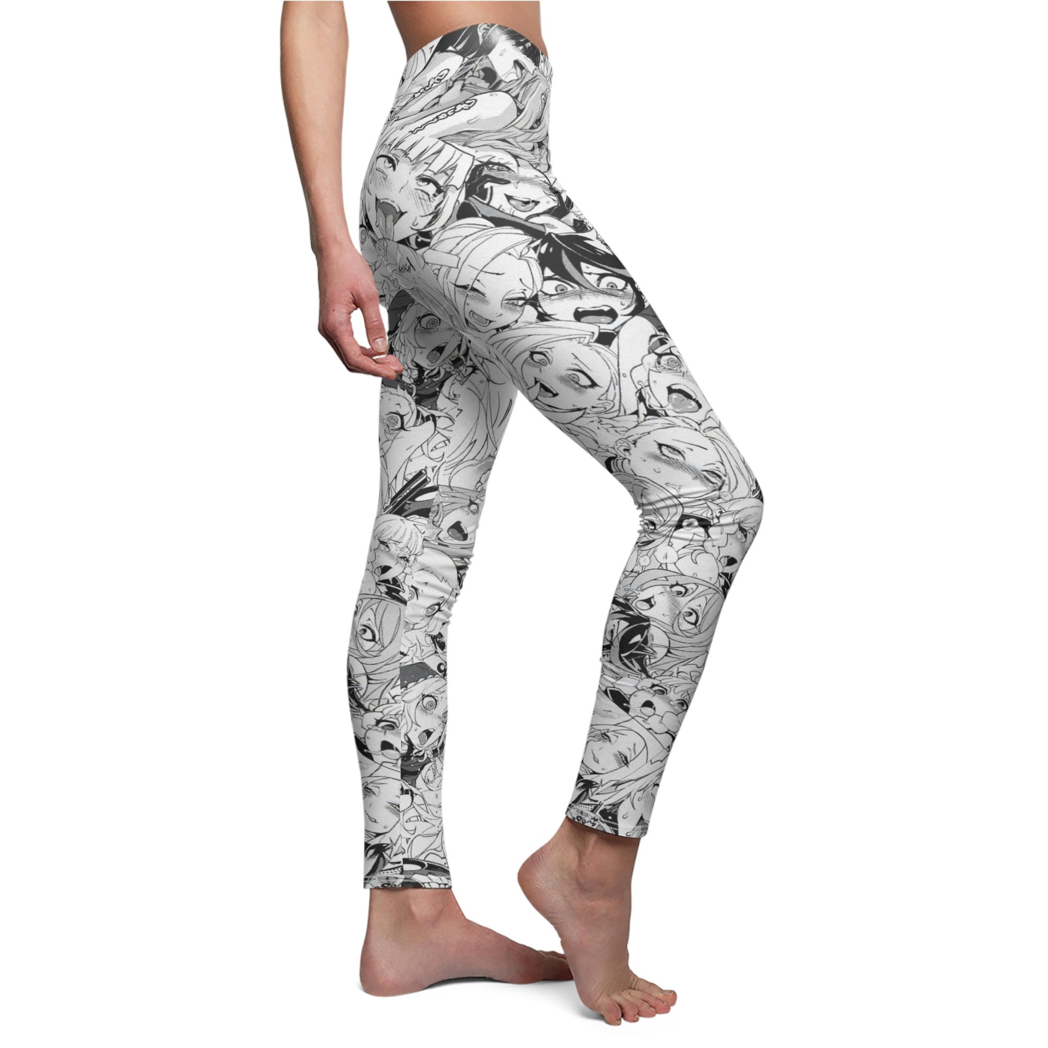 Women's Skinny Fit Anime Leggings Ahegao -