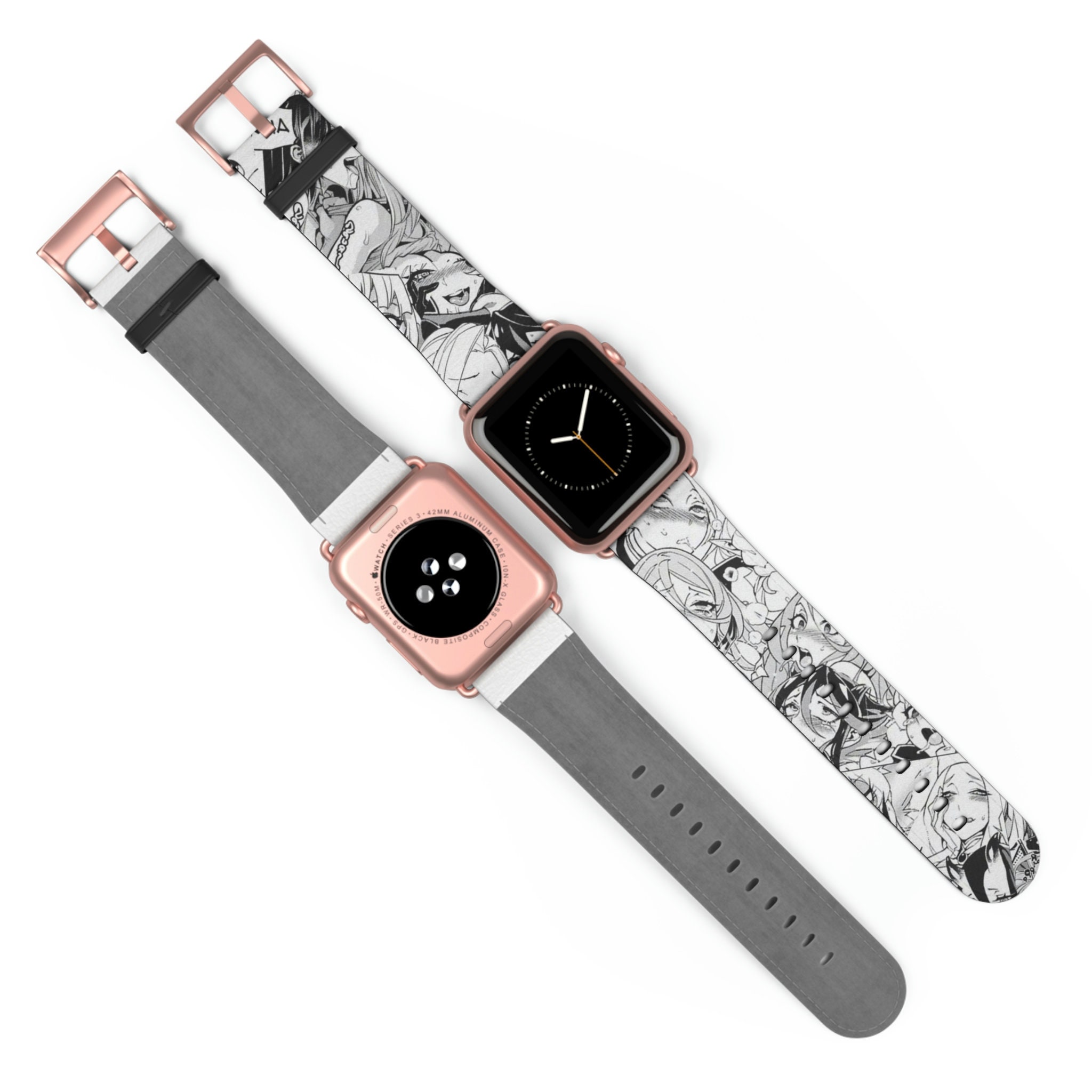 Bleach Anime Custom Genuine Leather Apple Watch Band Replacement Wristwatch