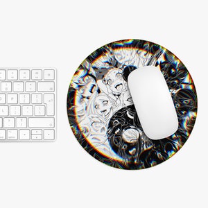 3D Yin Yang Mauspad, Anime kleine Mauspad, Anime Laptop Mauspad, rutschfeste Henti Mauspad, Geschenk für Otaku Gamer