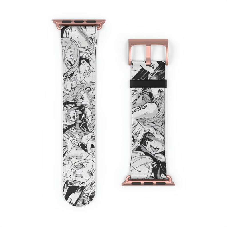 Anime Apple Watch Band Ahegao Girls Pattern Etsy