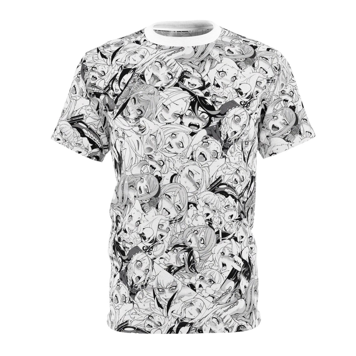 Anime Unisex Active Tee Shirt Ahegao Girls Pattern T-shirt - Etsy