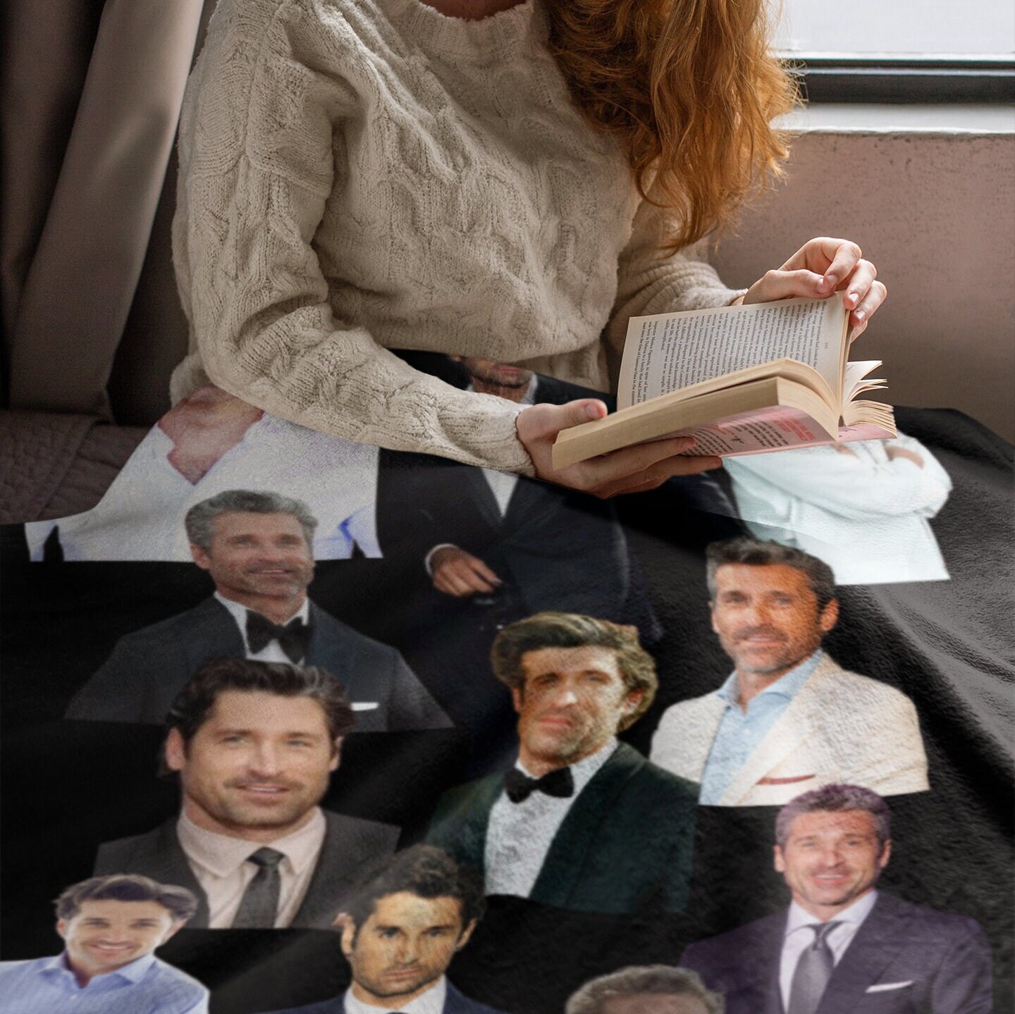 Patrick Dempsey, Mc Dreamy, Grey's Anatomy Gift, Blanket, Derek