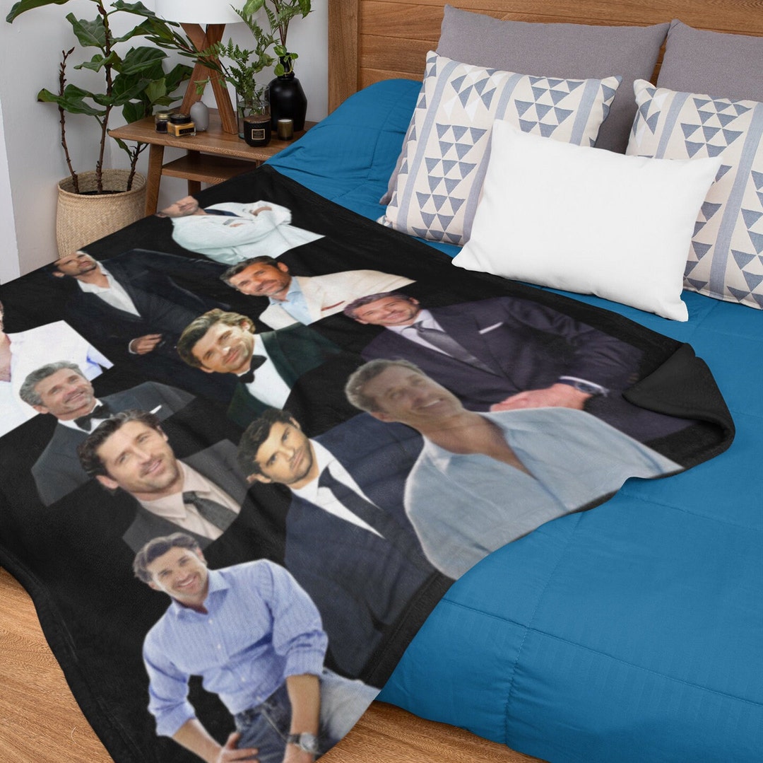 Patrick Dempsey, Mc Dreamy, Grey's Anatomy Gift, Blanket, Derek