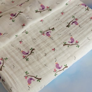 Soft Baby Blanket, 100% Organic Gots Certificated Muslin Blanket, Cute Muslin Swaddle,  Muslin Baby Quilt, Muslin Quilt, Mother&#39;s Day Gift