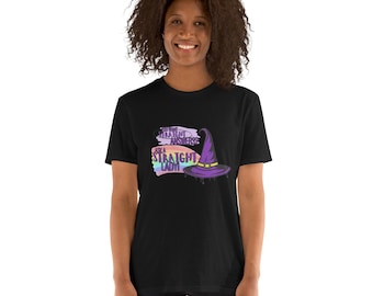 Agatha All Long T-Shirt aus 100% Baumwolle - "Sie Wollen Gerade Antworten? Fragen Sie eine Gerade Lady!"