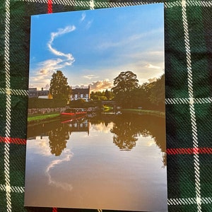 Tarjeta de felicitación de paisaje escocés
