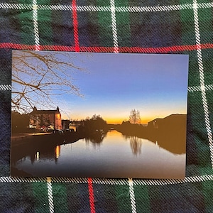 Écluse du canal Forth and Clyde 16 Carte de voeux paysage écossais