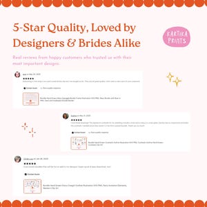Palm Springs Wedding Illustration Bundle: Hand-Drawn Invitation Clipart (SVG, PNG, Canva Editable) image 9