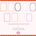 Hand Drawn Doodle Border Frame: SVG PNG Clipart Canva Editable (digital ...