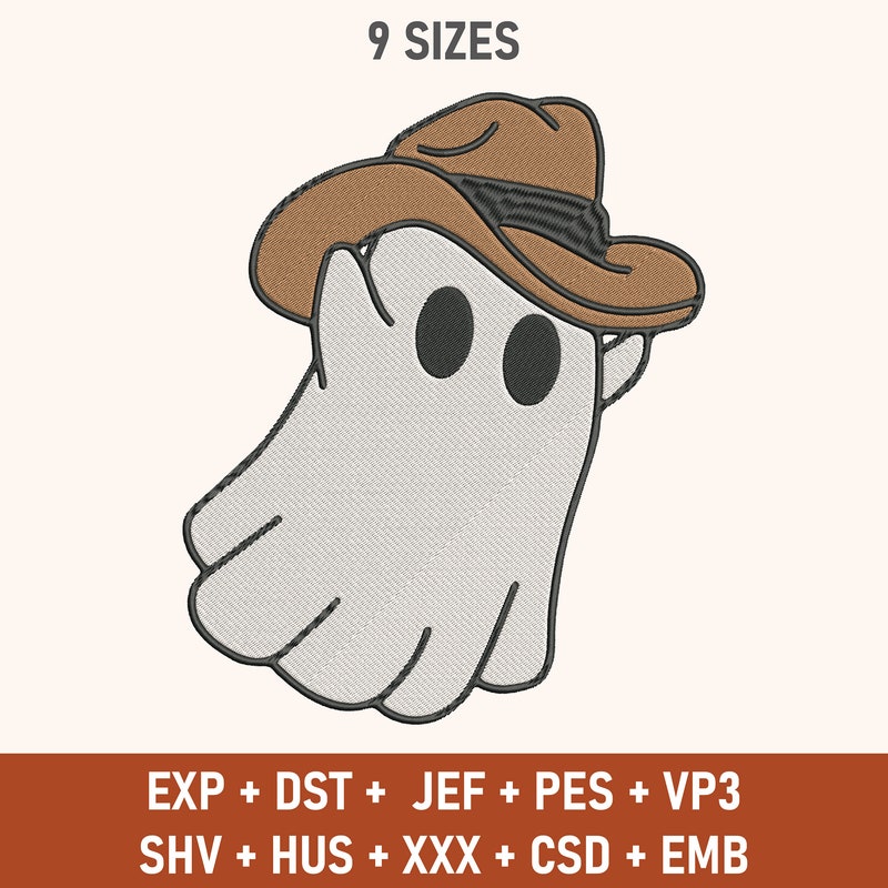 Ghost With Cowboy Hat - Etsy