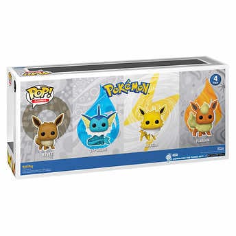 Funko Pop! Pokemon - Ultimate 4-Pack Eevee, Vaporeon, Jolteon, Flareon