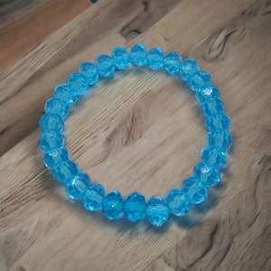 Sky Blue Jade Bracelet, Mens & Women Jade Bead Bracelet, Crystal Men Bracelet, Genuine Jade Jewelry For Him, Mens Stone Bracelet