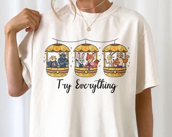 Chemises Zootopie Magical Park, Chemise personnages Zootopie, Chemises Parc, Chemise Animal Kingdom, Voyage en famille 2026 Chemises