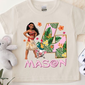 Personalized Moana Birthday Shirt Maui Birthday Shirt, Birthday Party Moana, Moana Family Shirts, Birthday Girl Shirt