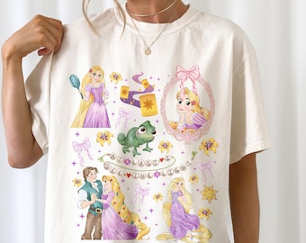 Retro wirren Rapunzel Shirt, kokett Prinzessin Rapunzel Shirt, endlich sehe ich das Licht Shirt, Prinzessin Trip Shirt