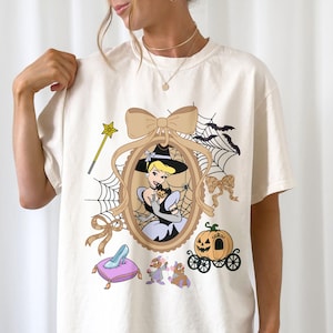 Witch Cinderella Halloween Shirt, Spooky Princess Shirt, Cute Fall Mickey Mouse Treats Shirt, Cinderella Witch Shirt