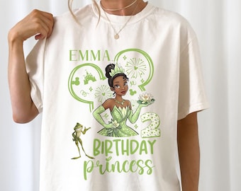 Princess Tiana Birthday Girl Shirt, Famliy Birthday Shirts, Custom Birthday Girl Shirt, Family Matching Birthday Trip Shirt