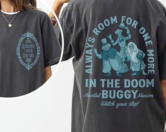 Retro The Haunted Mansion Halloween 2 Sides Shirt, Welcome Foolish Mortals Halloween Gift, Spooky Season Shirt