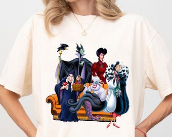 Villain Shirt Chillin Like Villain Shirt, Maleficent Evil Queen Shirt, Family Vacation Shirt, Cruella shirt, Ursula shirt