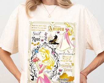 Aurora Prinzessin Shirt, Vintage Prinzessin Shirt, Aurora Shirt, Mädchen Reise Shirt, Familie passende Shirt